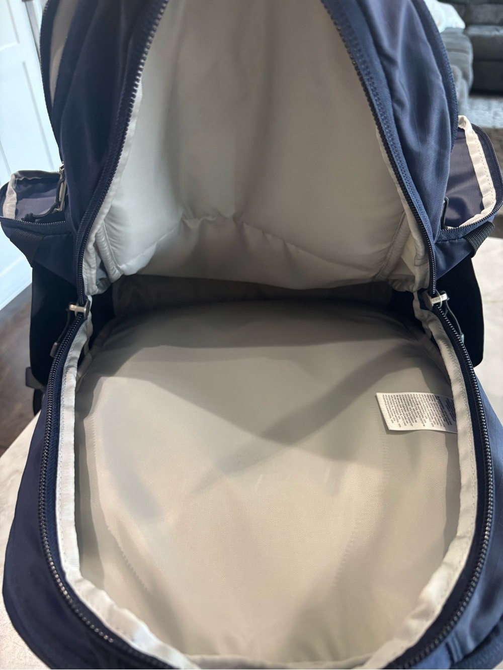 The North Face 31L Surge Backpack in Navy and Black - Picture 10 of 16